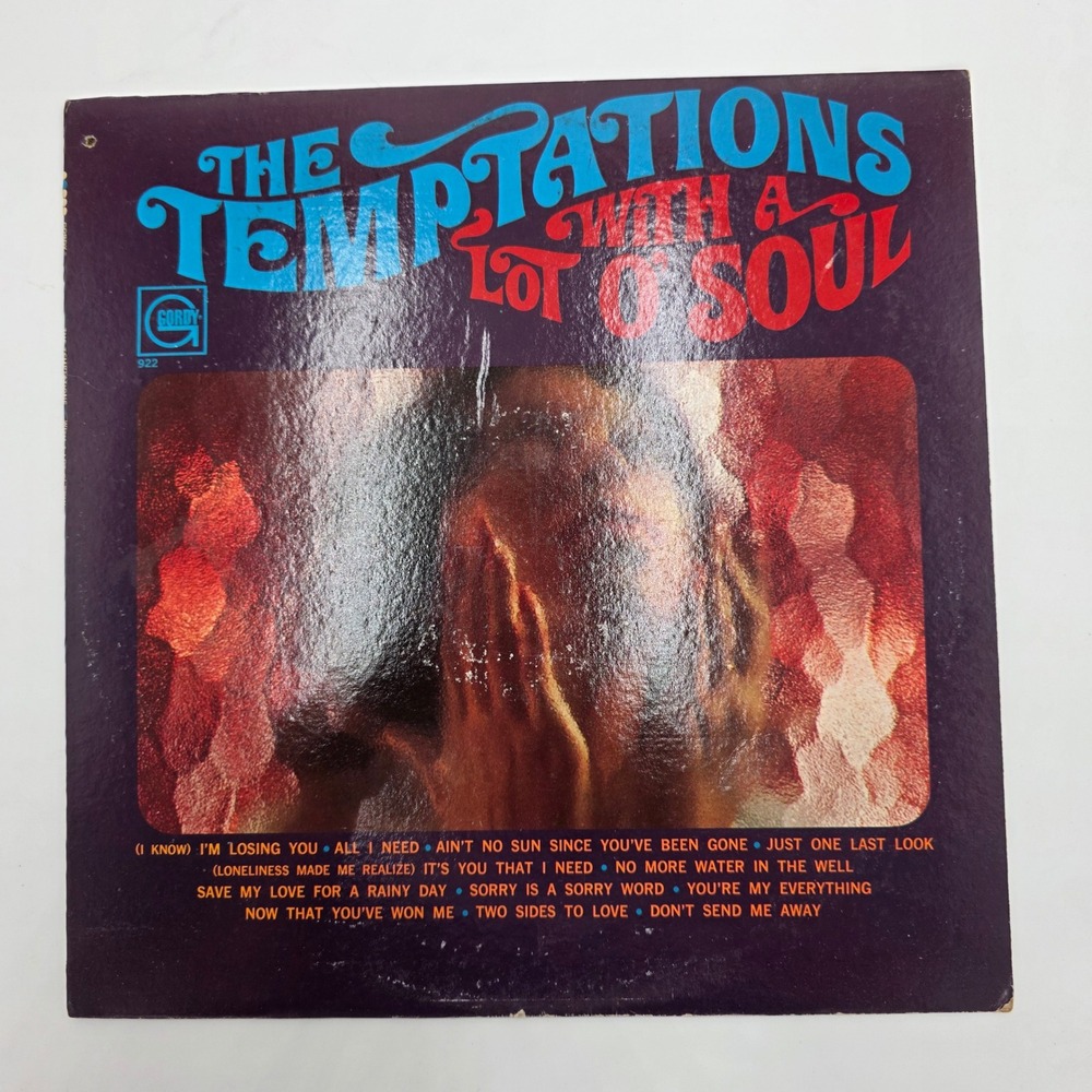 The Temptations With A Lot O Soul Vinyl LP Gordy 922 Motown 1967 R&B Record